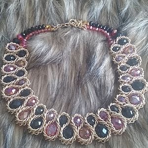 Red and Black Beaded Necklace